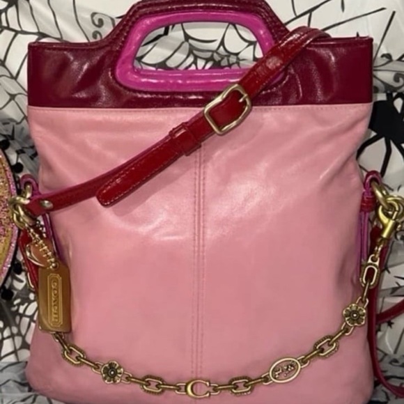 Coach Two-Tone Pink Crossbody Bag - Picture 2 of 14